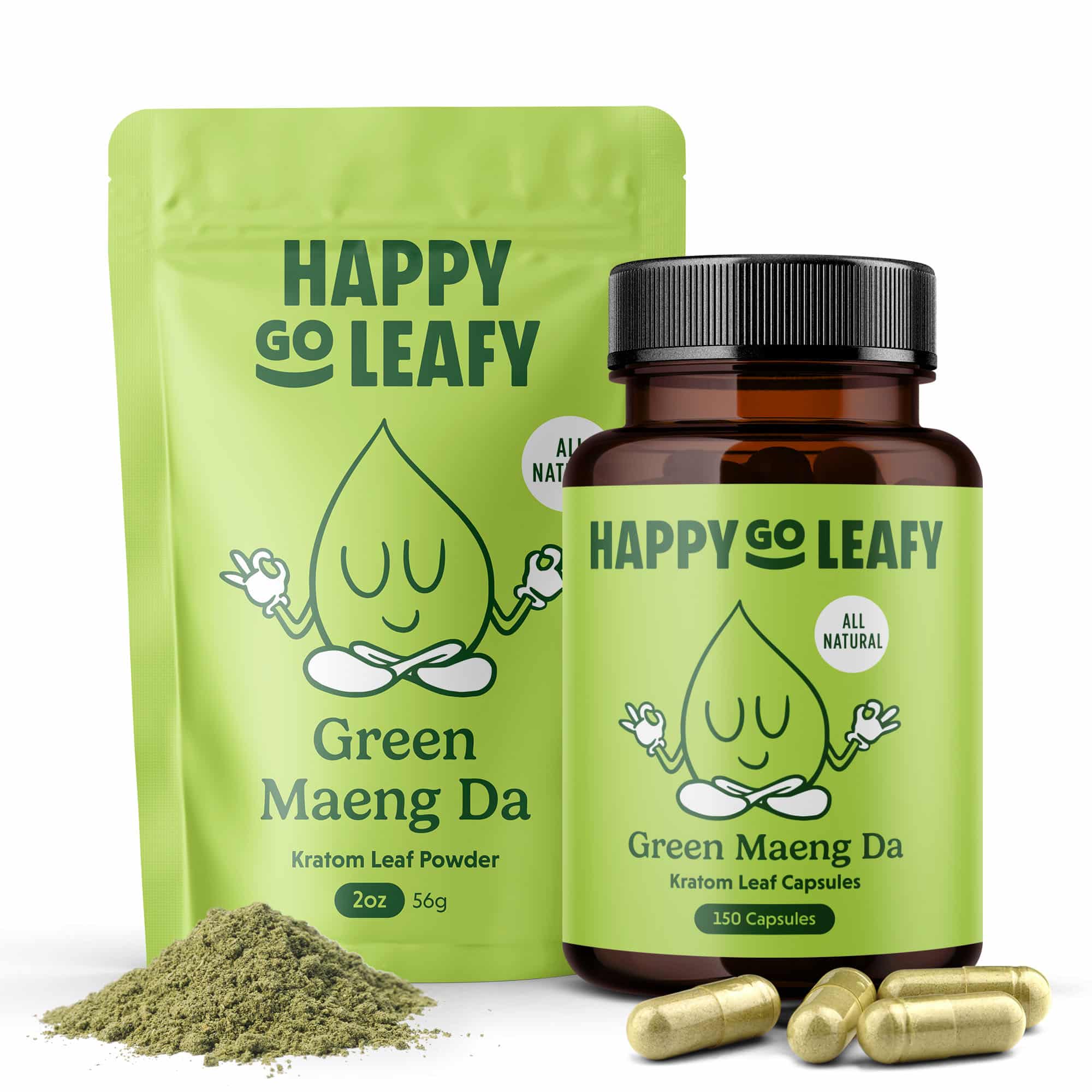 Green Maeng Da Kratom Powder & Capsules