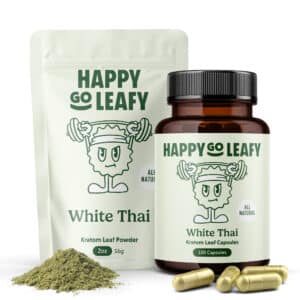 White Thai Kratom Powder & Capsules